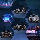 Battery-Powered Ride-On Toy with Remote Control and Suspension for Kids Ages 3-6, Black Magic Cars 5