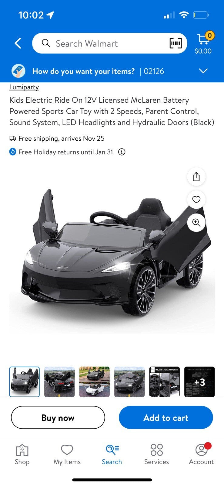 Battery Powered Toddler Ride-On Vehicle McLaren Magic Cars 0