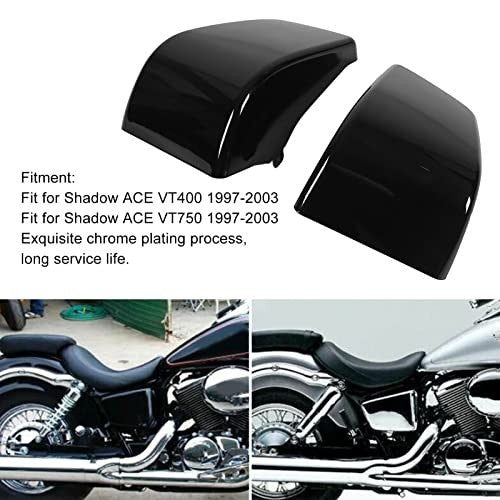 Black Left and Right Motorcycle Battery Side Covers Panels Fairing Magic Cars 2