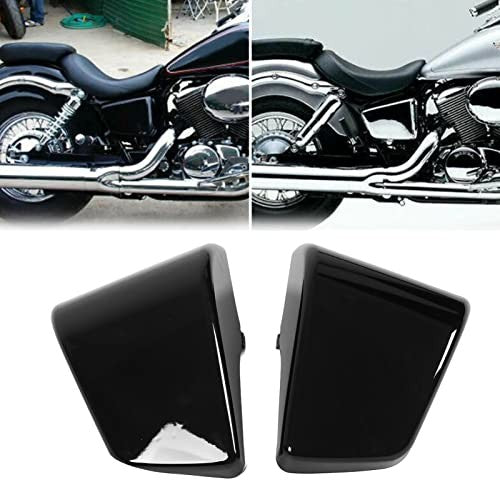 Black Left and Right Motorcycle Battery Side Covers Panels Fairing Magic Cars 3