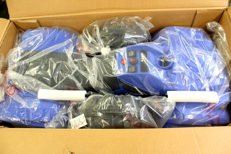 12V Battery-Powered Kids Electric Ride-On 4 Wheeler ATV Blue for Ages 3-6 Years Magic Cars 3