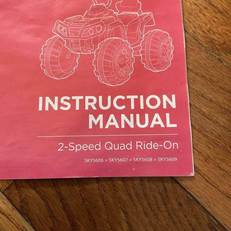 12V Kids Ride-On 4-Wheel ATV with Motorized Gearbox Magic Cars 4