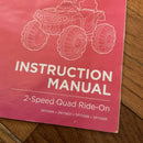 12V Kids Ride-On 4-Wheel ATV Red Grips Replacement Parts Set of 2 Magic Cars 3