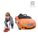 Kids 12V Ride-On Car with Remote Control in Orange Magic Cars 1