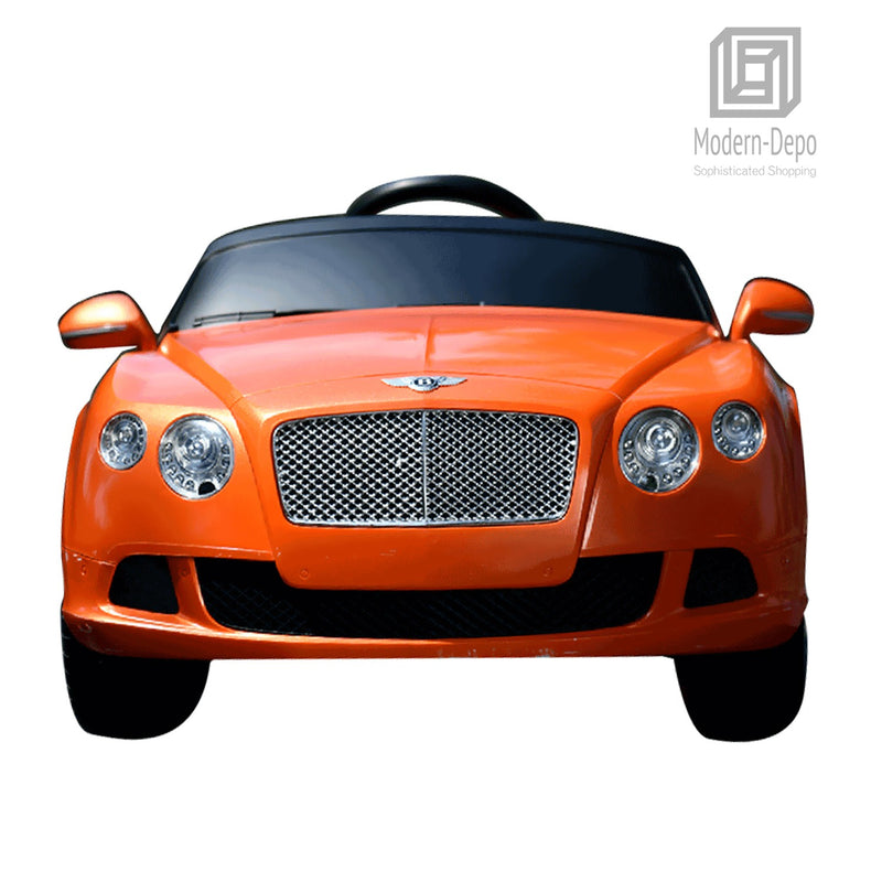 Kids 12V Ride-On Car with Remote Control in Orange Magic Cars 3