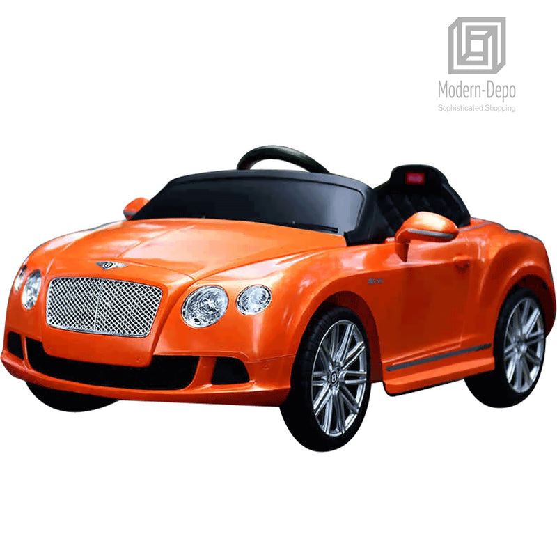 Kids 12V Ride-On Car with Remote Control in Orange Magic Cars 4