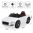 Licensed 12V Kids Electric Ride-On Car with Parent Remote Control and LED Lights Magic Cars 4