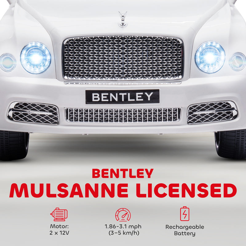 Licensed Bentley Mulsanne 12V Battery-Powered Electric Ride-On Car with Music Magic Cars 4