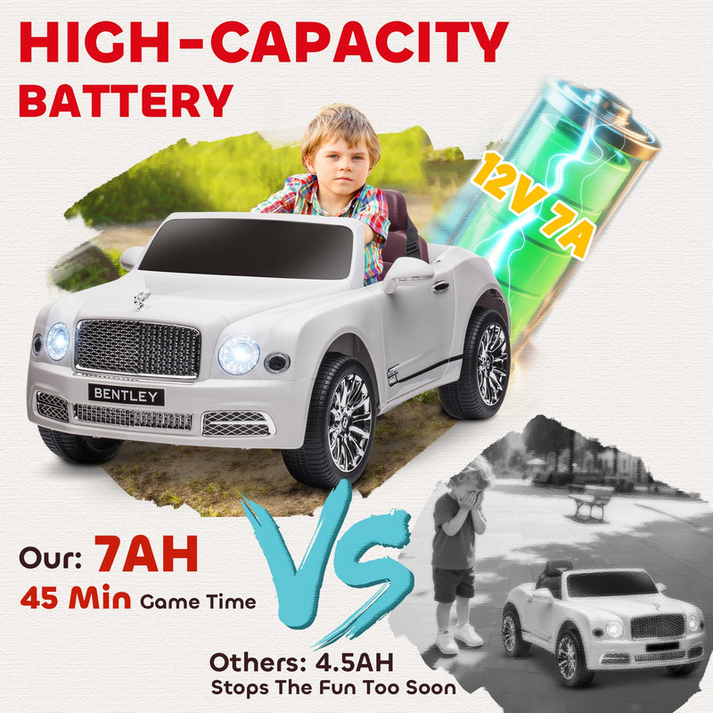 Licensed Bentley Mulsanne 12V Battery-Powered Electric Ride-On Car with Music Magic Cars 6