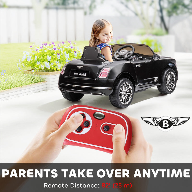 Electric Ride-On Car with Remote Control, Horn, and MP3 Player – Black Magic Cars 5