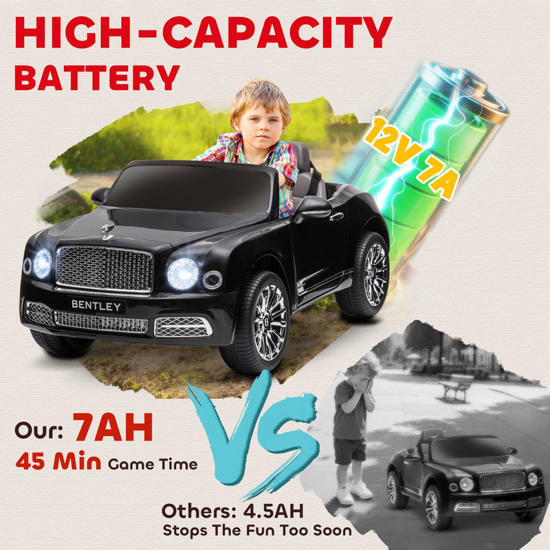 Electric Ride-On Car with Remote Control, Horn, and MP3 Player – Black Magic Cars 6