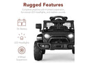 12V Jet Black Kids Ride-On Car with Parental Remote Control Magic Cars 1
