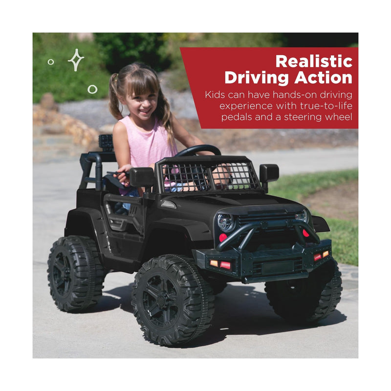 12V Kids Ride-On Truck Car with Parent Remote Control and Spring Suspension Magic Cars 1