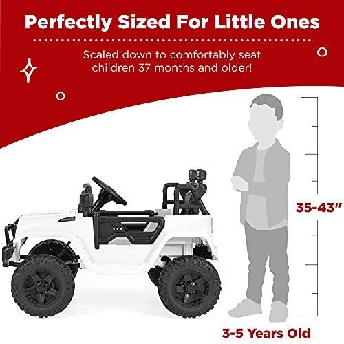 12V Kids Ride-On Truck Car with Parent Remote Control Spring Suspension Magic Cars 4