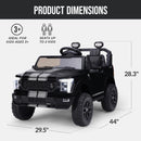24V Licensed Ford F-150 Shelby Kids 2-Seater Ride On Car by Best Choice Products - Black Magic Cars 2