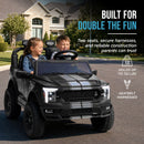 24V Licensed Ford F-150 Shelby Kids 2-Seater Ride On Car by Best Choice Products - Black Magic Cars 5