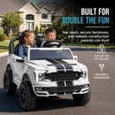 24V Licensed Ford F-150 Shelby Kids 2-Seater Ride On Car by Best Choice Products - White Magic Cars 5