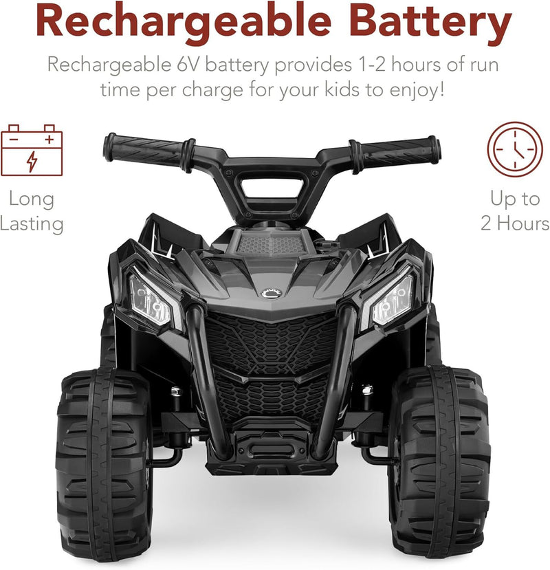 6V Kids Ride-On 4-Wheeler Quad ATV Play Car with 1.8 MPH Speed Magic Cars 3