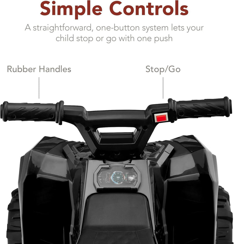 6V Kids Ride-On 4-Wheeler Quad ATV Play Car with 1.8 MPH Speed Magic Cars 5