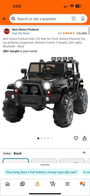 12V Kids Ride-On Truck Car SKY5506 Black Magic Cars 6