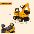 CAT Licensed Caterpillar Excavator Push Car with Rotating Bucket Magic Cars 5