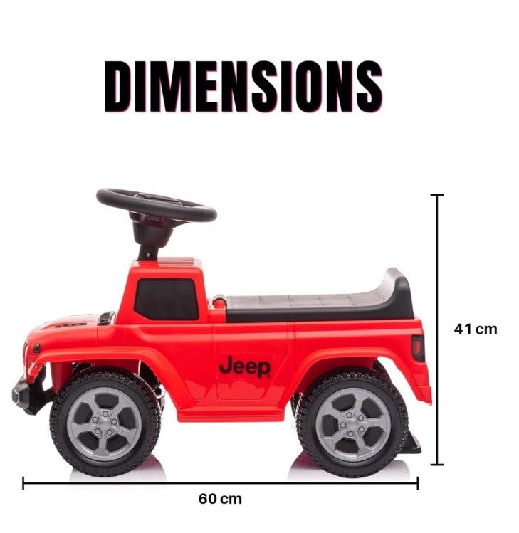 Red Ride-On Jeep Gladiator Push Car Combo with Damaged Box Magic Cars 8