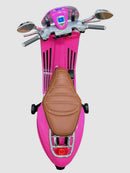 12V Pink Electric Ride-On Vespa Bike Scooter for Kids Ages 3-6 Magic Cars 5