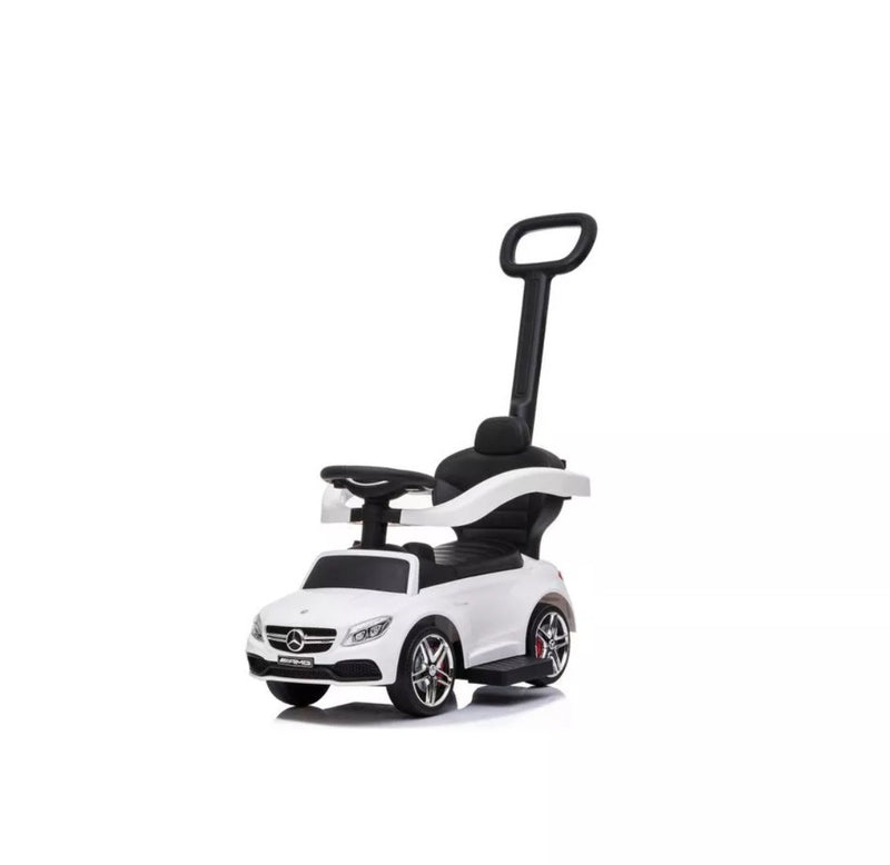 Mercedes Licensed 3-in-1 Kids Push Ride-On Car with Removable Safety Bars Magic Cars 1