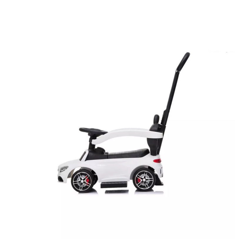 Mercedes Licensed 3-in-1 Kids Push Ride-On Car with Removable Safety Bars Magic Cars 2