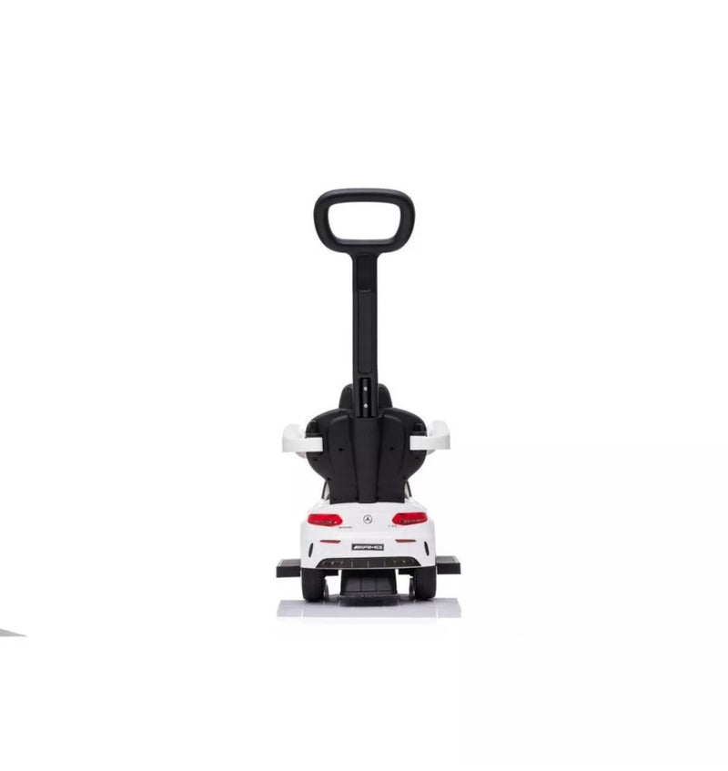 Mercedes Licensed 3-in-1 Kids Push Ride-On Car with Removable Safety Bars Magic Cars 4