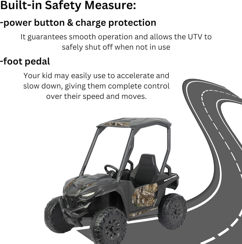 Officially Licensed Realtree X1 UTV Ride-On Vehicle Magic Cars 3