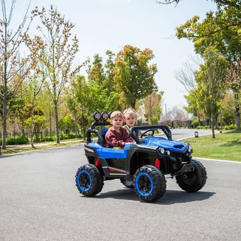 12V Kids UTV Rover Ride-On Car with LED Lights and Safety Belt Magic Cars 4