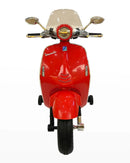 12V Red Ride-On Vespa Scooter Car Toy for Kids Magic Cars 3