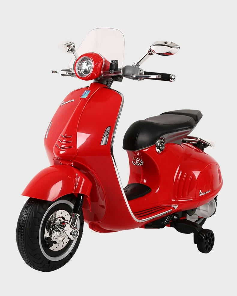 12V Red Ride-On Vespa Scooter Car Toy for Kids Magic Cars Variant 0