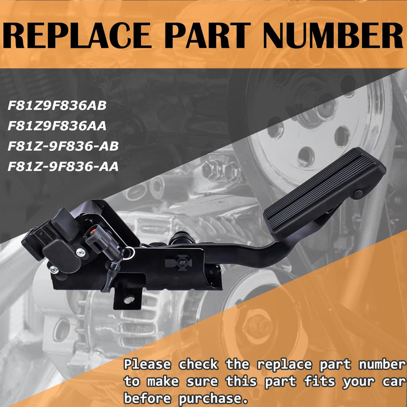 gas pedal sensor replacement F81Z9F836AB Accelerator Gas Pedal and Sensor Compatible with F250 F350 F450 F550 2 Year Warranty -