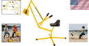 Yellow Metal 360-Degree Swivel Seat Excavator Sandbox Digger Ride-On Magic Cars 1