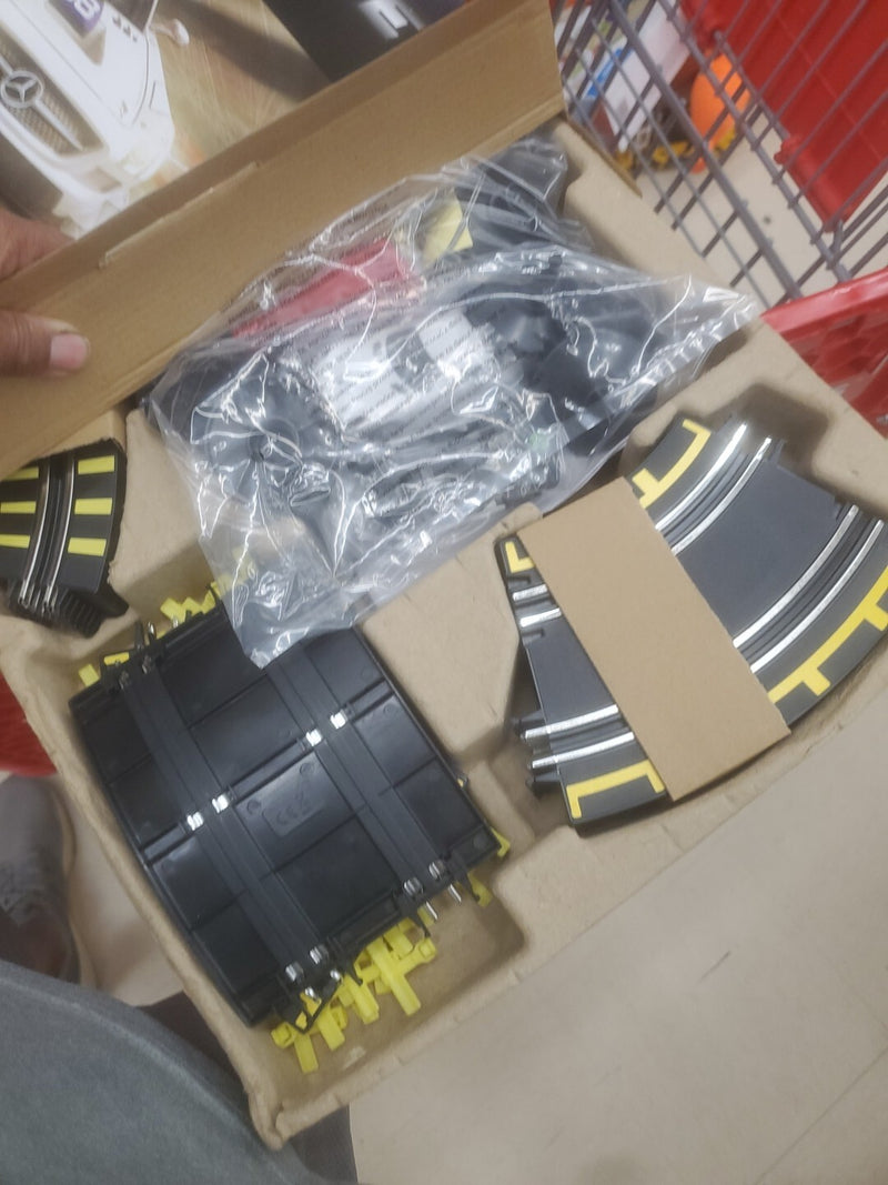 Electric Road Racing Toy Set with Loop and Chaser Featuring 2 Mercedes Cars Magic Cars 1