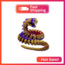 Movable-Jaw 3D Printed Snake Toy with Flexible Joints Magic Cars Variant 0