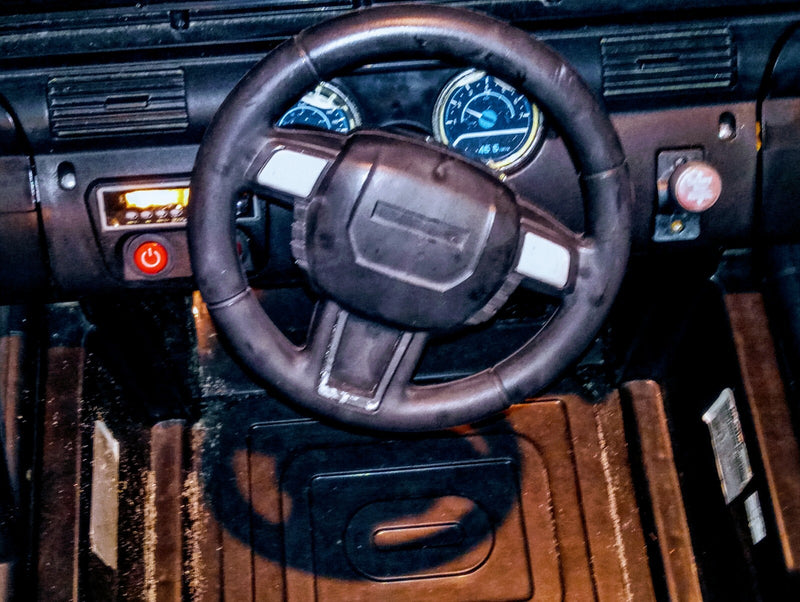 Black 12V 3-Speed Electric Kids Ride-On Jeep with Remote Control and Rechargeable Battery Magic Cars 1