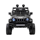 12V Black Kids Ride-On Truck with Remote Control, Power Wheels, and LED Lights Magic Cars 7