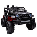 12V Black Kids Ride-On Truck with Remote Control, Power Wheels, and LED Lights Magic Cars Variant 0