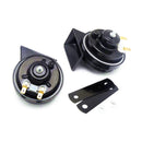 Black 140dB 12V Waterproof Car Air Horn with High and Low Tone and Mounting Bracket Magic Cars 1