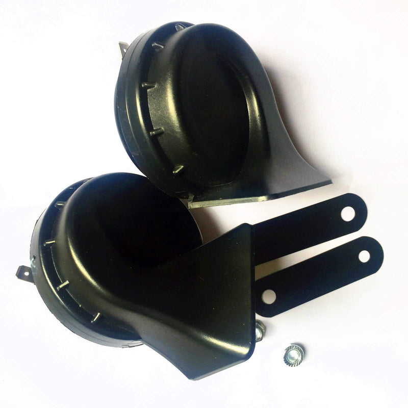 Black 140dB 12V Waterproof Car Air Horn with High and Low Tone and Mounting Bracket Magic Cars 5