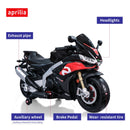 Black 24V Electric Kids Motorcycle with 6mph Throttle and Dual 75W Motors Magic Cars 3