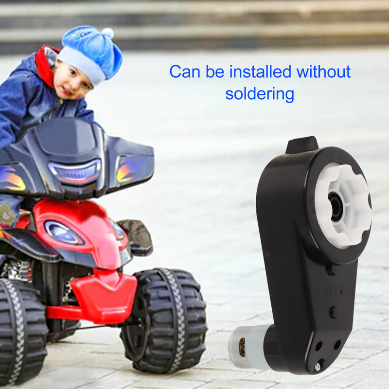 Black 12V Children's Electric Motorcycle Car with 12000RPM Motor and Gearbox Magic Cars 7