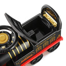 6V Electric Ride-On Train for Kids Ages 1-3 with Storage and Lights, Black/Blue Magic Cars 9