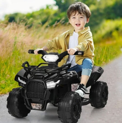 Black Camo Toddler Electric Quad 6V for Kids up to 44lbs with 8-12 Hours Playtime Magic Cars 2