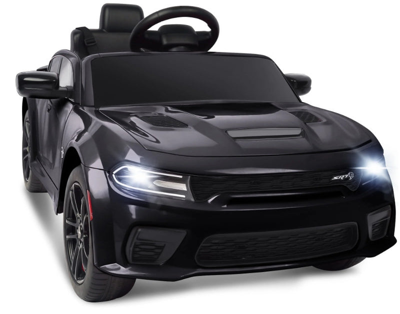 Black Electric Ride-On Car for Kids with Safety Belt, Parent Remote Control, and Built-in Music Magic Cars Variant 0