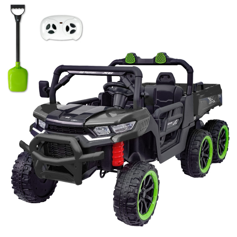 24V Electric 2-Seater Kids Ride-On Dump Truck with 4WD Off-Road Remote Control Magic Cars 0