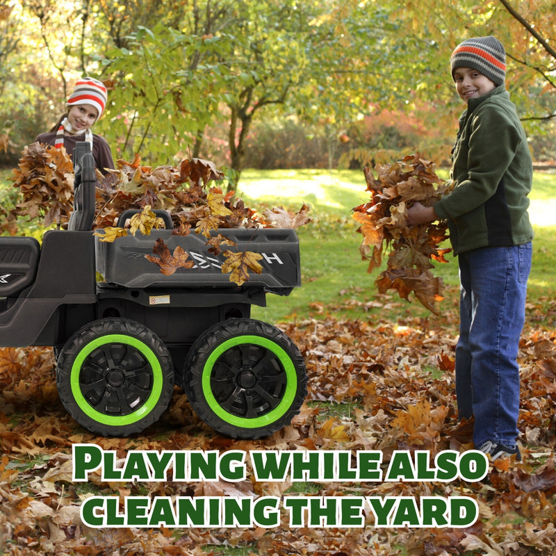 24V Electric 2-Seater Kids Ride-On Dump Truck with 4WD Off-Road Remote Control Magic Cars 5